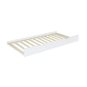 Cassetto letto per bambini roya in legno di pino naturale, bianco
