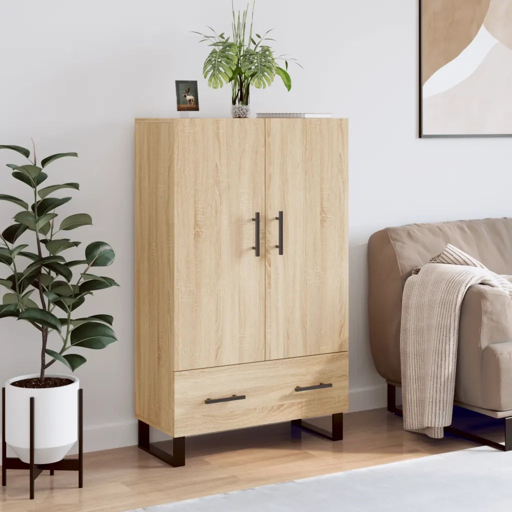 Credenza Rovere Sonoma 69,5x31x115 cm in Legno Multistratocod mxl 104683