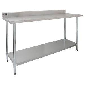 Tavolo in acciaio Inox da Cucina Commerciale Piano Cucina Ristorante - 180 cm