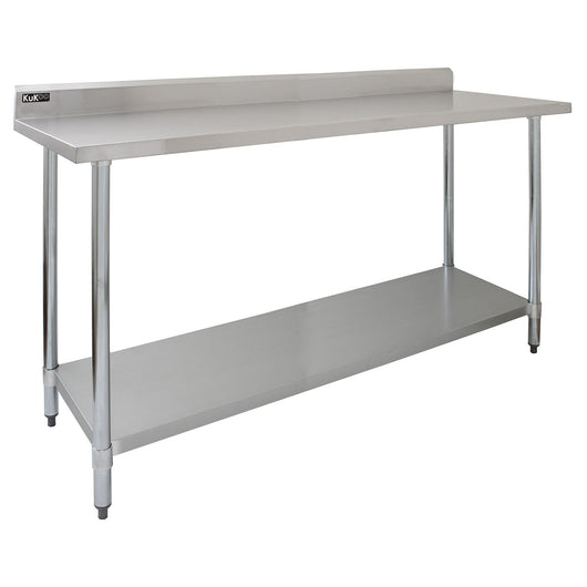 Tavolo in acciaio Inox da Cucina Commerciale Piano Cucina Ristorante - 180 cm