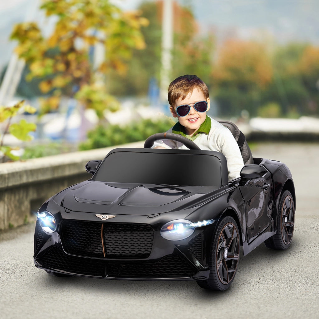 Auto elettrica per bambini Bentley Bacalar nero ¨C zephmum ¨C 12V 2 motori telecomando 3-5 anni