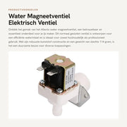 Valvola magnetica per acqua - 3/4 pollici - Valvola di ingresso per acqua - Regolatore di flusso per ghiaccio - Realizzato in plastica - Adatto a diverse applicazioni