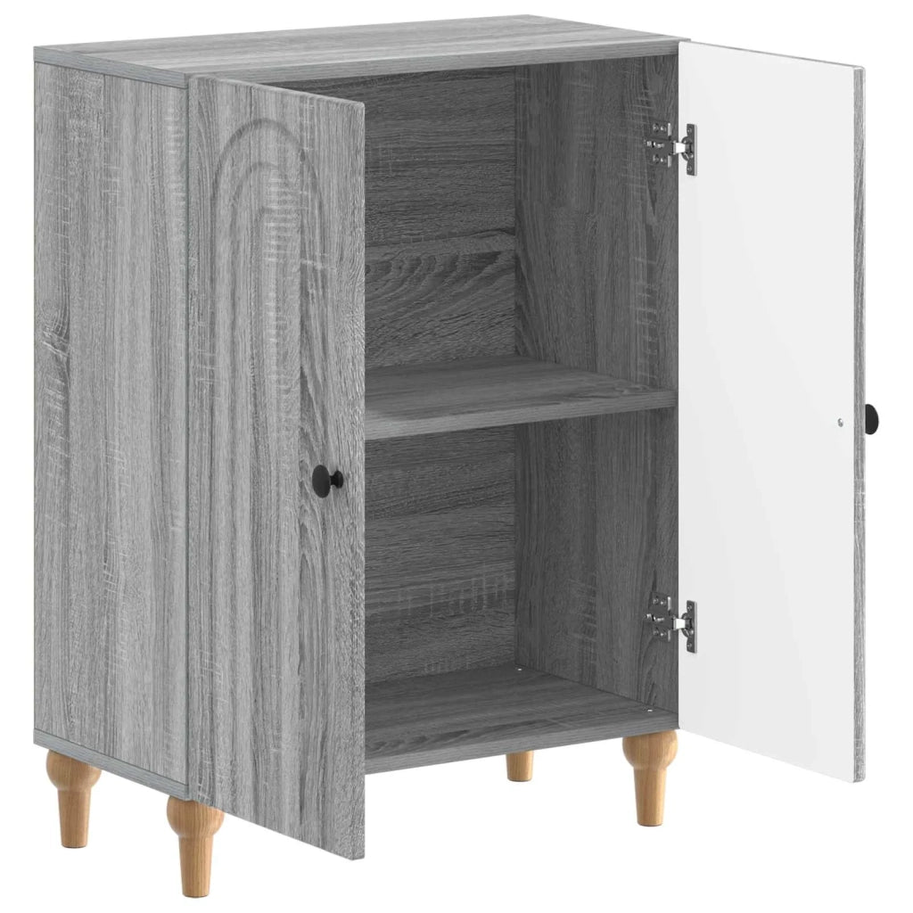 Mobiletto da Bagno ALKMAAR Sonoma grigio 59,5 x 31 x 80 cm 896181