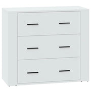 Buffet credenza cassettiera armadio mobile contenitore organizer per cucina soggiorno salotto 80 x 33 x 70 cm legno ingegnerizzato bianco 02_0030513