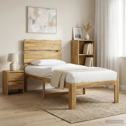 Letto Singolo con Testiera ROSTOCK Bianco 100 x 200 cm 903502