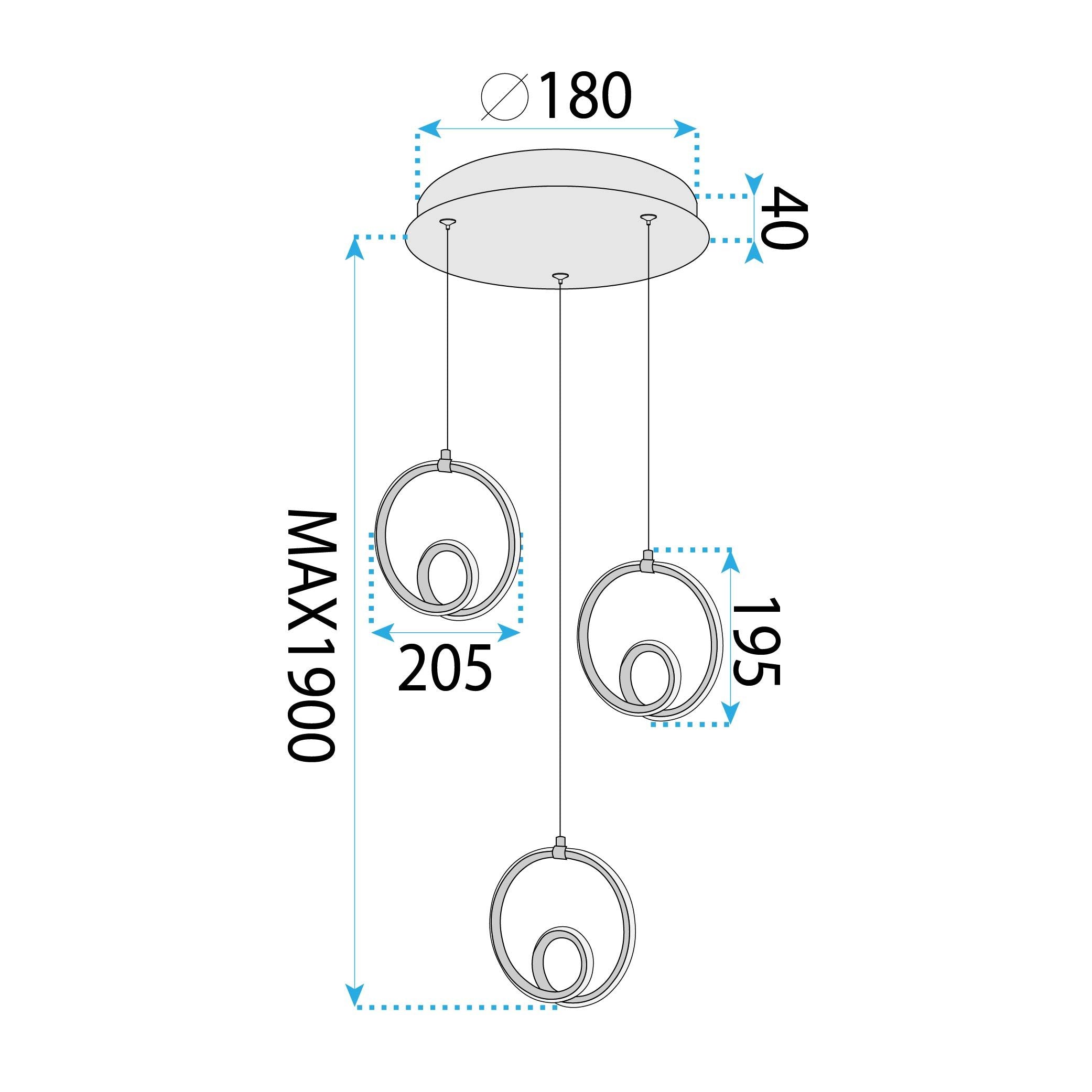 Lampada Led Lhj095-3cp Gold