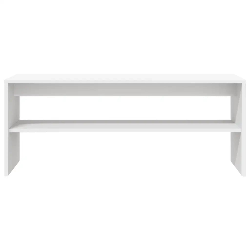 Mobile Porta TV Bianco 100x40x40 cm in Legno Multistrato 859118