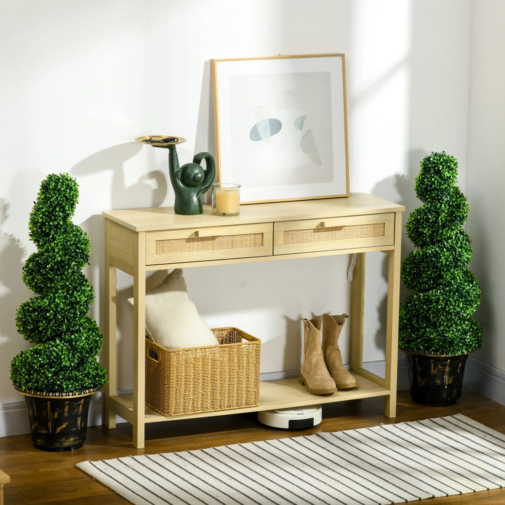 Set 2 Piante Artificiali Buxus Spiraliforme ¨C zephmum ¨C Verde, Vaso, 90 cm