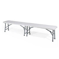 Marvin Panca Pieghevole Esterno Salvaspazio da Giardino Coco Panchina Birreria da Campeggio 183 cm Panche Portatili per