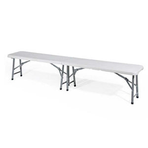 Marvin Panca Pieghevole Esterno Salvaspazio da Giardino Coco Panchina Birreria da Campeggio 183 cm Panche Portatili per