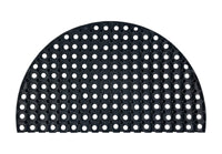 Zerbino In Gomma Ingresso Resistente A MezzaLuna Antiscivolo 45 x 75 Cm AsciugaPassi Facile Da Pulire Antibatterico