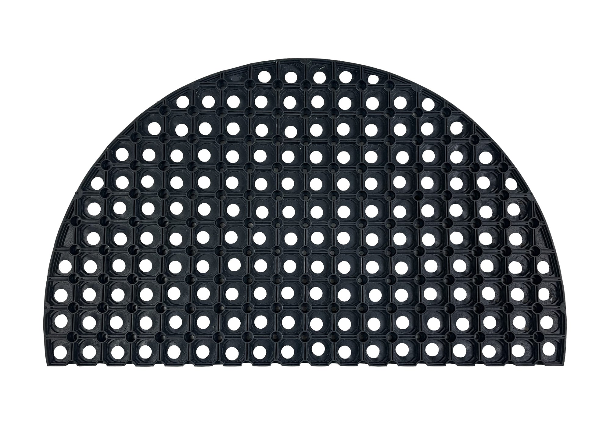 Zerbino In Gomma Ingresso Resistente A MezzaLuna Antiscivolo 45 x 75 Cm AsciugaPassi Facile Da Pulire Antibatterico