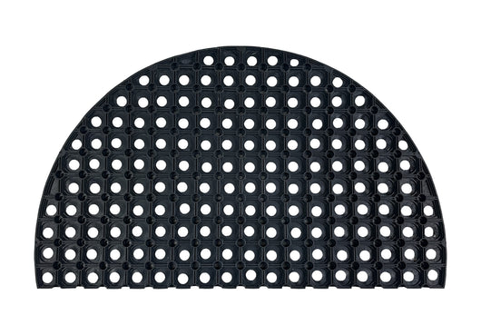 Zerbino In Gomma Ingresso Resistente A MezzaLuna Antiscivolo 45 x 75 Cm AsciugaPassi Facile Da Pulire Antibatterico