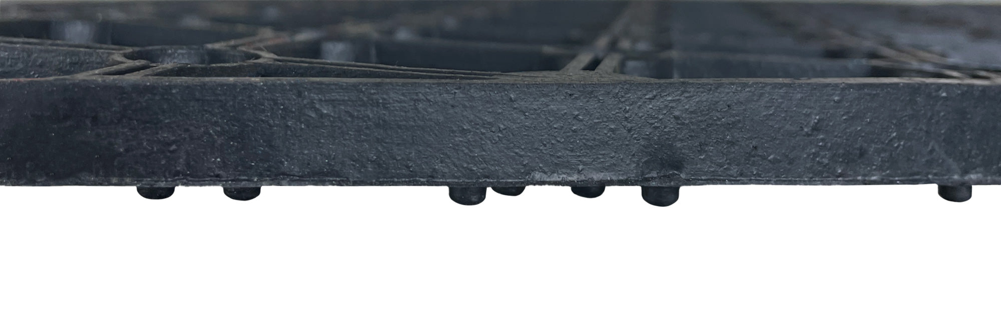 Zerbino In Gomma Ingresso Resistente A MezzaLuna Antiscivolo 45 x 75 Cm AsciugaPassi Facile Da Pulire Antibatterico