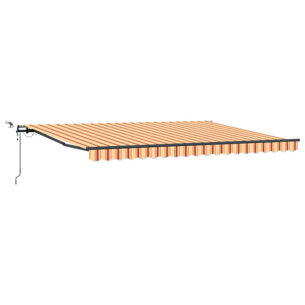 Tenda Retrattile Automatica con LED Gialla e Arancione 450x350 cm