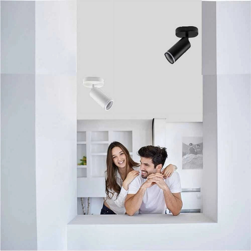 Trade Shop - Applique Plafoniera Orientabile Da Soffitto Parete 1 Diffusore Lampada Gu10 Ts-1 -