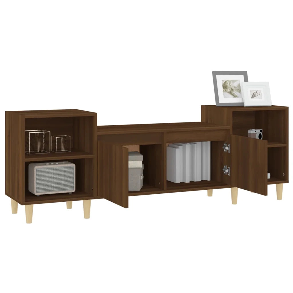 Mobile TV Rovere Marrone 160x35x55 cm in Legno Multistrato 821195