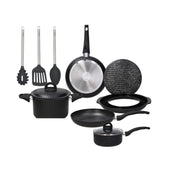 TOGNANA V979166SECO SET BATTERIA DI PENTOLE 9 PEZZI COLORE NERO