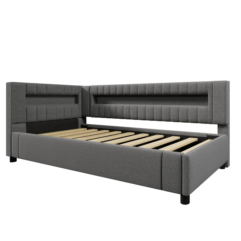 daybett lino grigio 90 x 200 cm