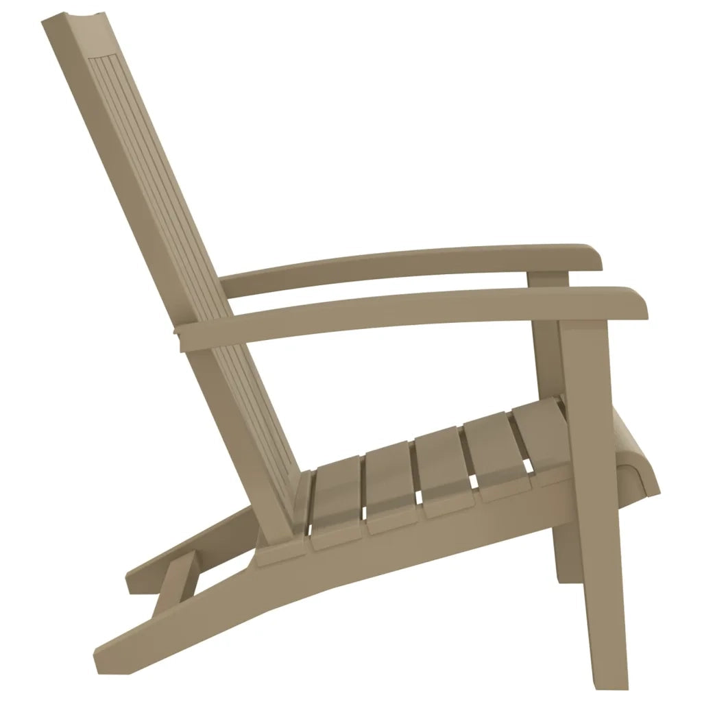 Sedie Adirondack da Giardino 2 pz | Sedie da Esterno Polipropilene Marrone Chiaro