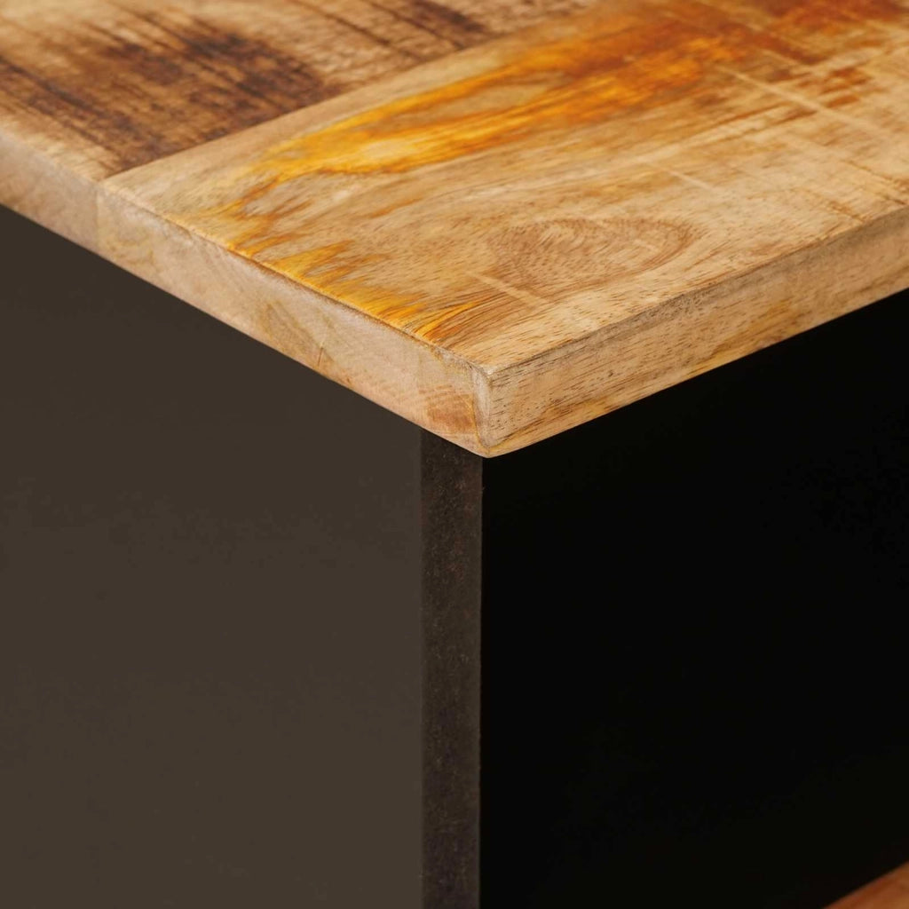 Armadio letto compatto con cassetto 40 x 33 x 46 cm in legno massello di mango marrone 02_0057809