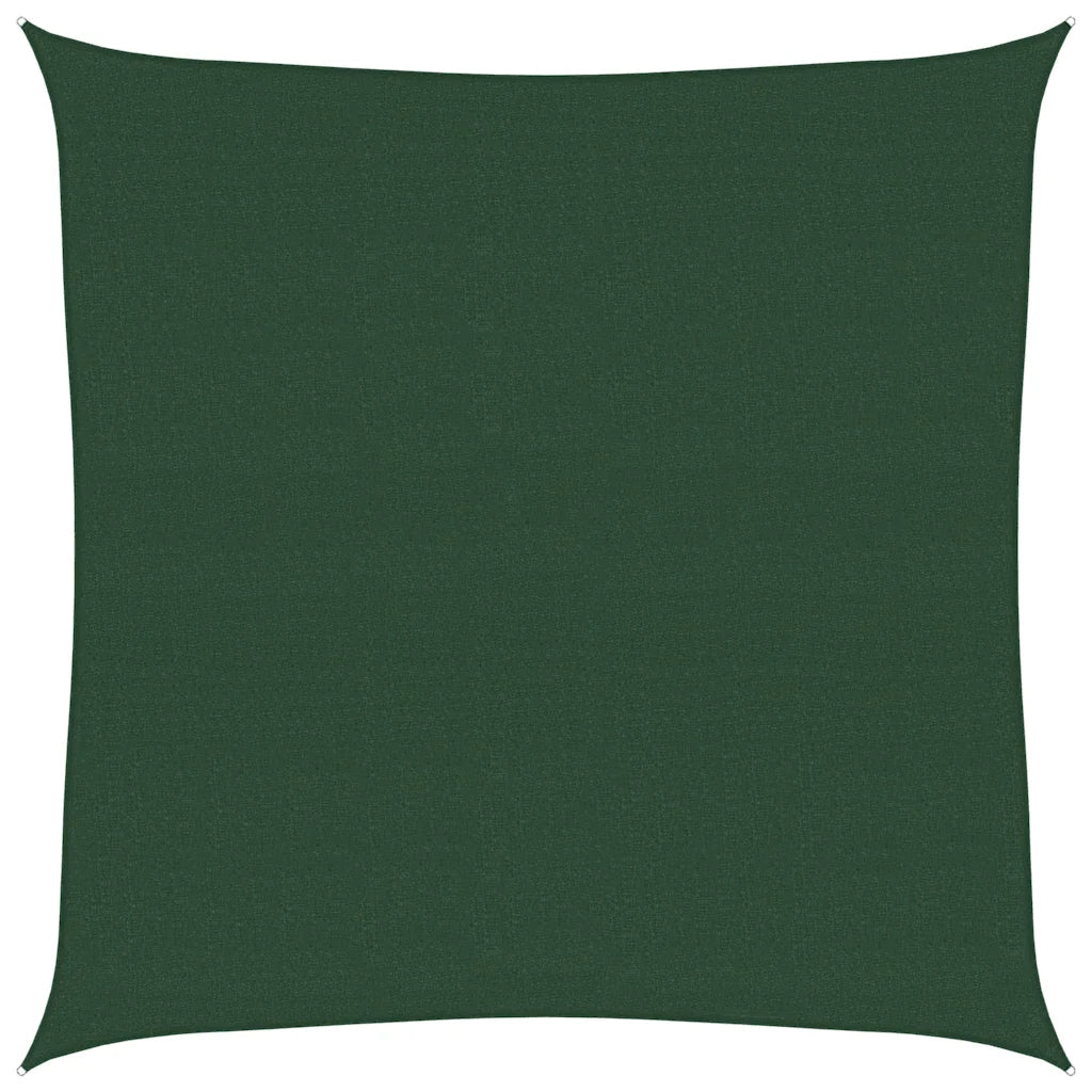 Vela Parasole 160 g/m² Verde Scuro 6x6 m in HDPE 311444