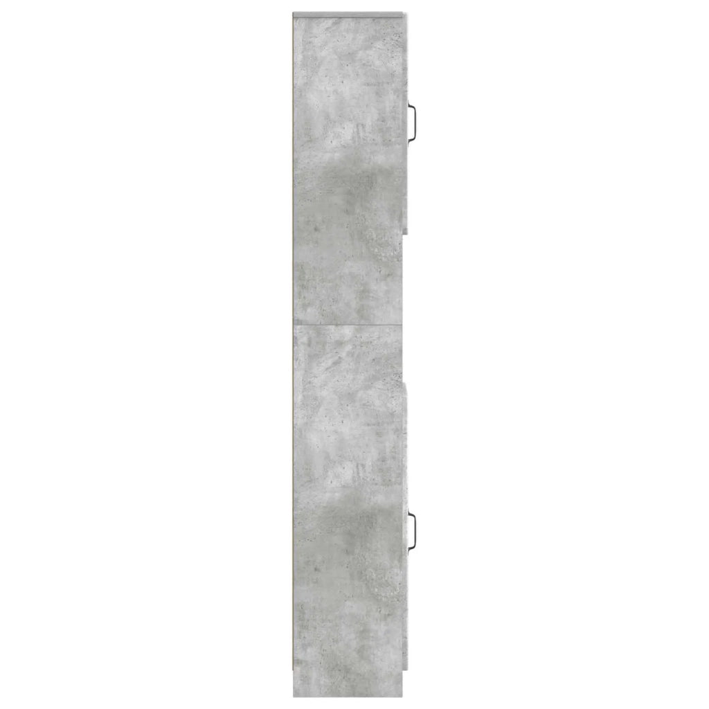 Armadio da Bagno con Ripiano Aperto UTRECHT Grigio Cemento 897698
