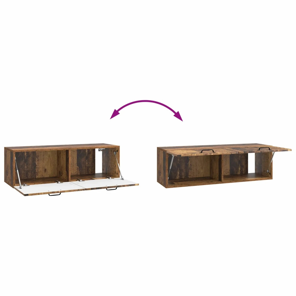Mobile Porta TV da Muro Legno antico 98 x 31 x 30 cm