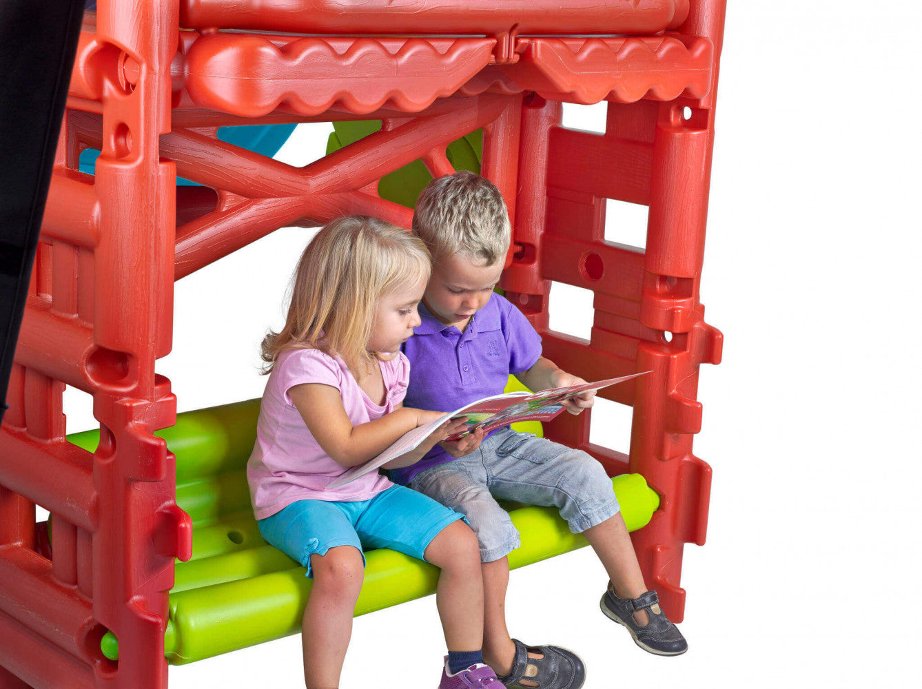 Scivolo da Giardino con struttura in Plastica cm 200x125x139 - LANCE