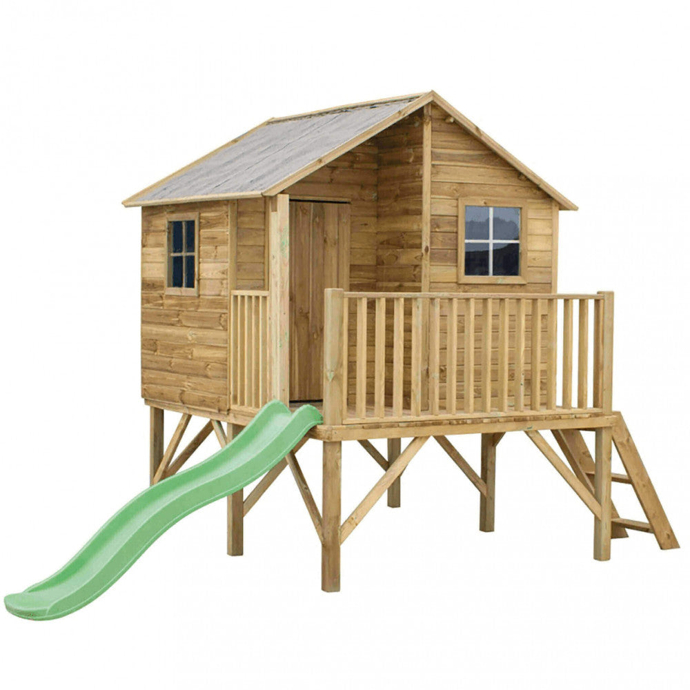 Casetta per bambini con scivolo in Legno cm 220x174x250 - MICH