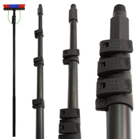 Asta Telescopica per Pulizia Vetri Alimentata ad Acqua Estensibile Fino a 7,30m