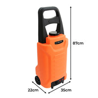 Carrello Acqua 30L con Tubo 7m e Spruzzatore Ricaricabile da Giardino