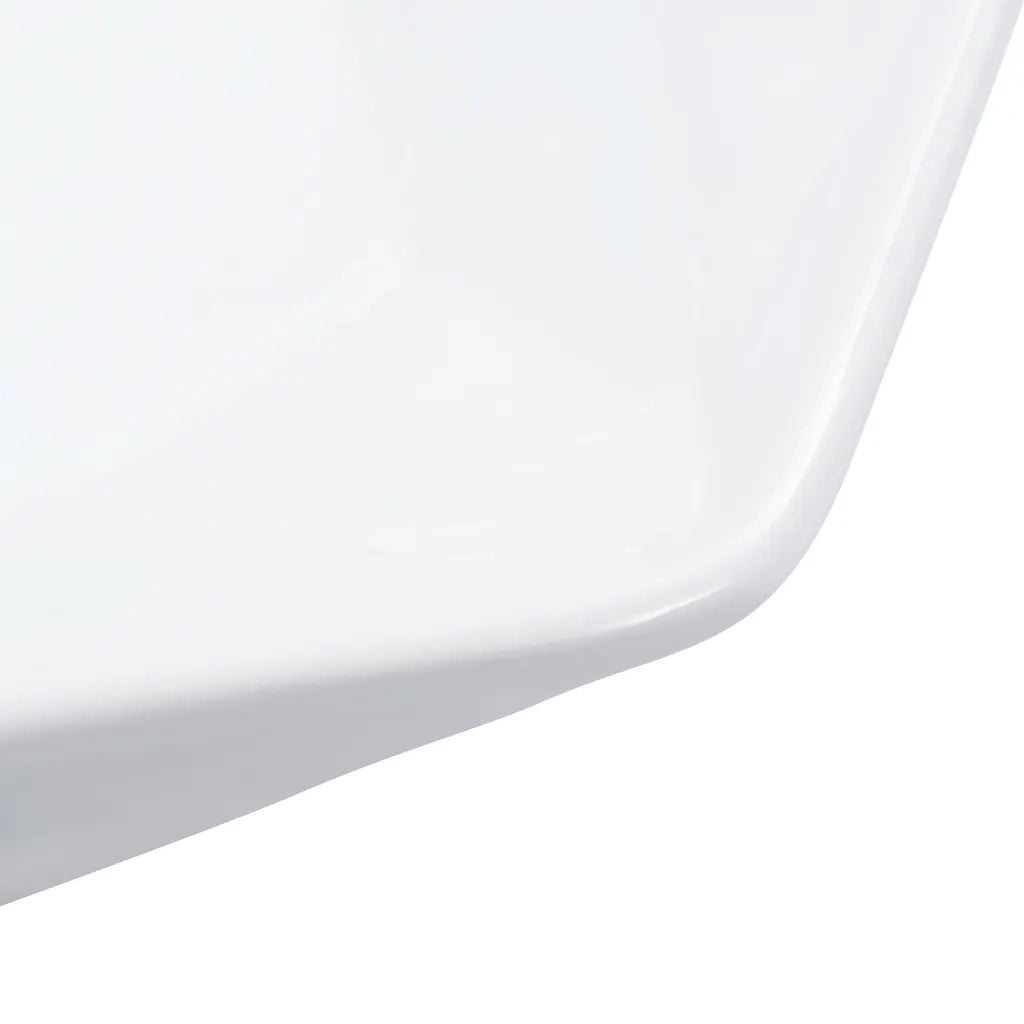 Lavandino-Lavabo-Lavello 41x36,5x12 cm in Ceramica Bianco