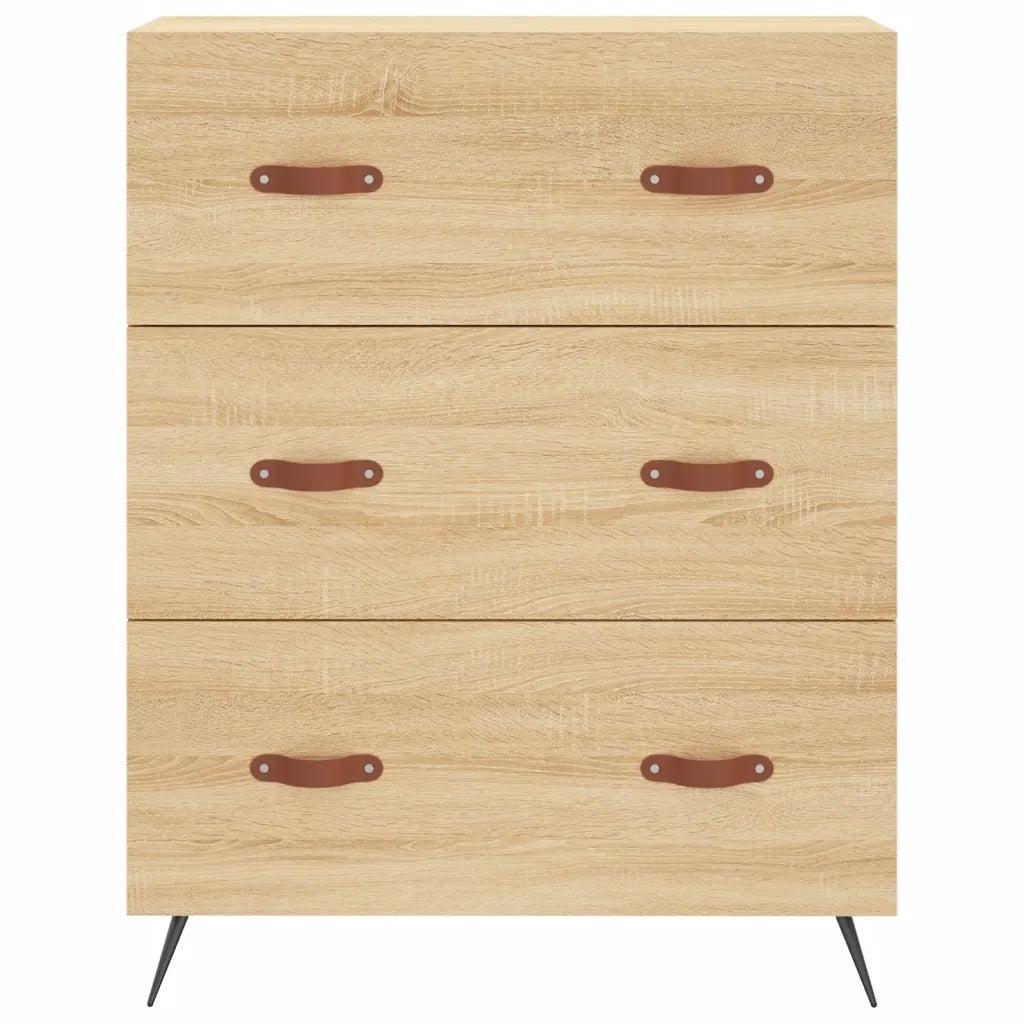 Credenza-Buffet-Armadio da cucina Rovere Sonoma 69,5x34x180 cm in Legno Multistrato 133718