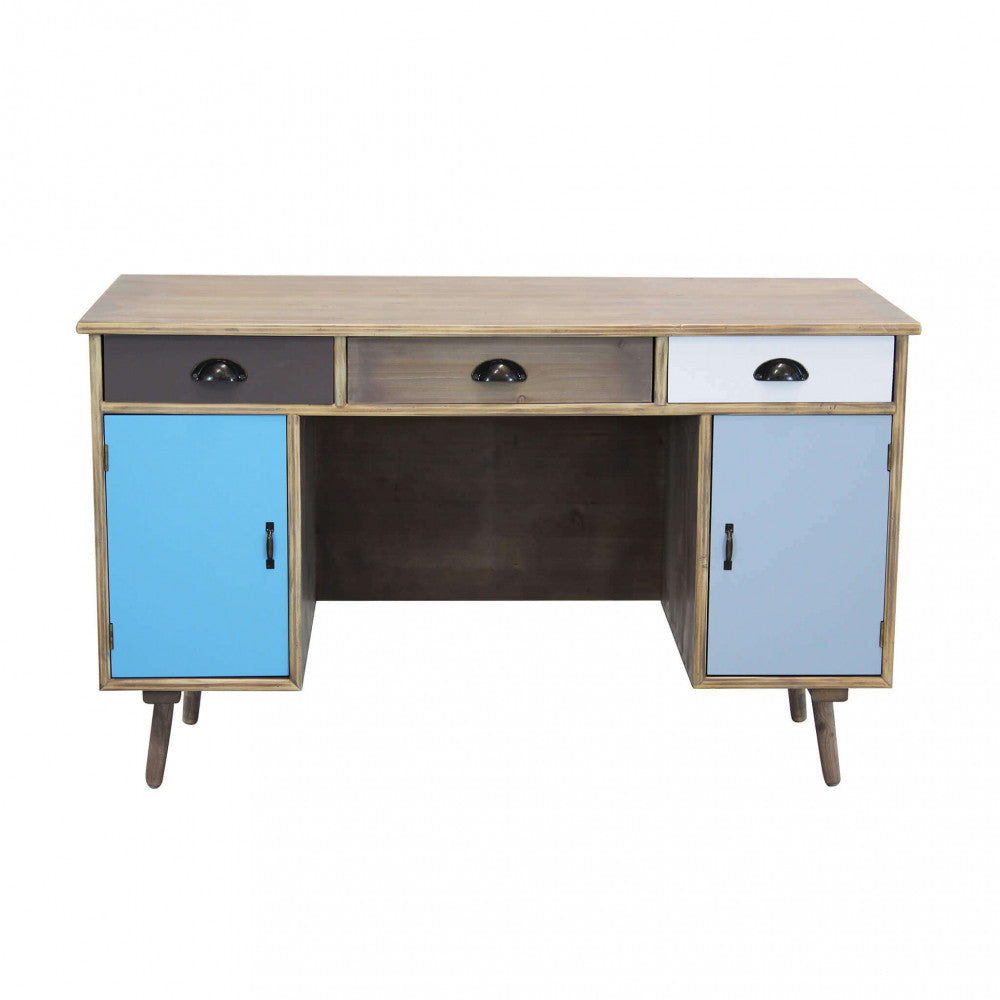 Scrivania colorato in Truciolare cm 121x50 5x55 - HENRY