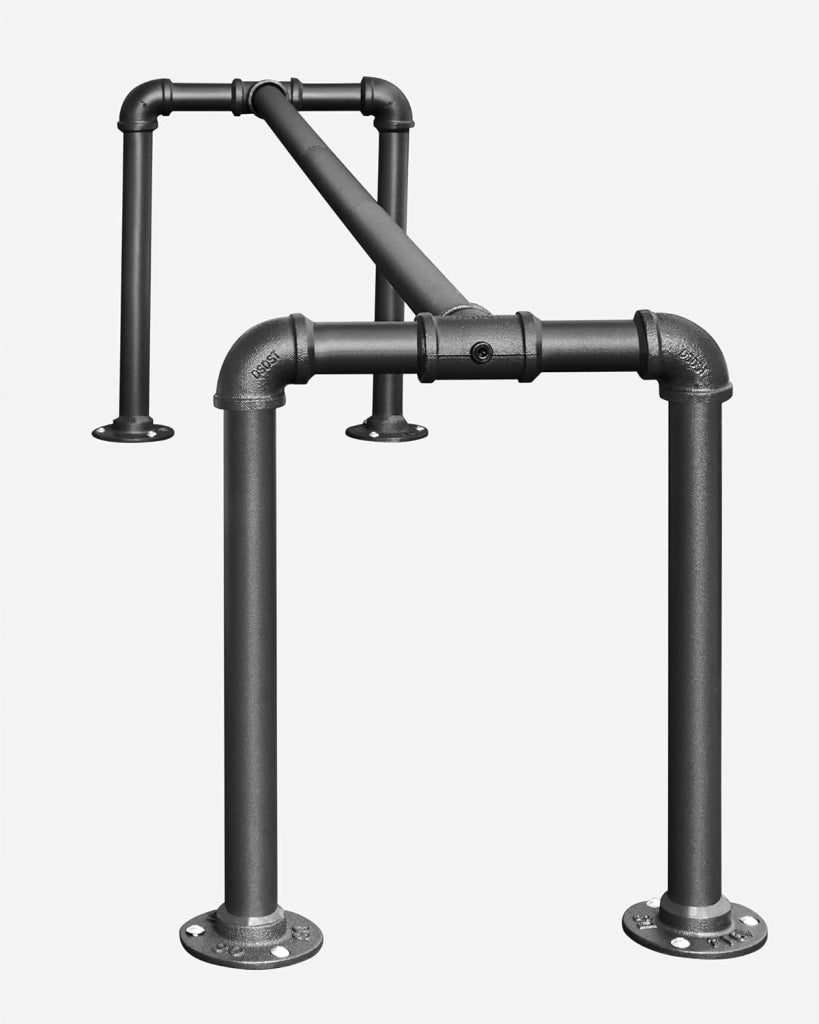 Attaccapanni da Muro, Barra Appendiabiti da Parete a Tubo, Stile Industriale, Salvaspazio, 30 x 112 x 29,3 cm, Portata di 60 kg, Montaggio Facile, per Spazio Stretto, Nero HSR64BK
