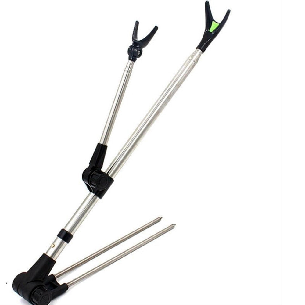 Trade Shop - Supporto Canna Da Pesca Telescopico Angolo Regolabile Alluminio Leggero Appoggio -