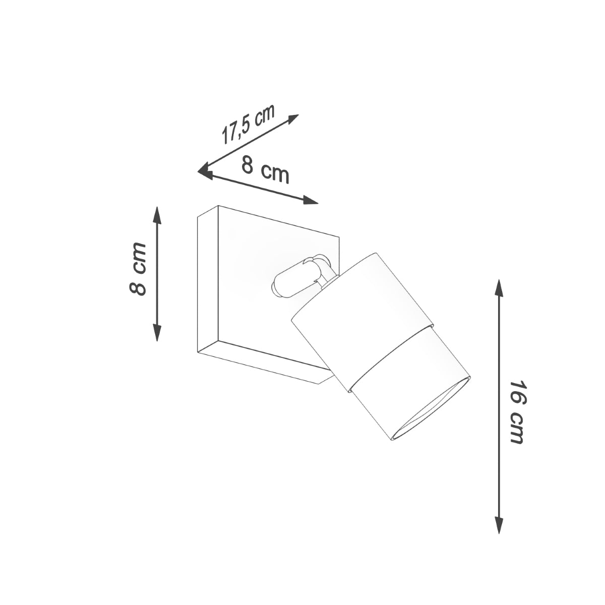 Lampada da parete NERO nero/oro