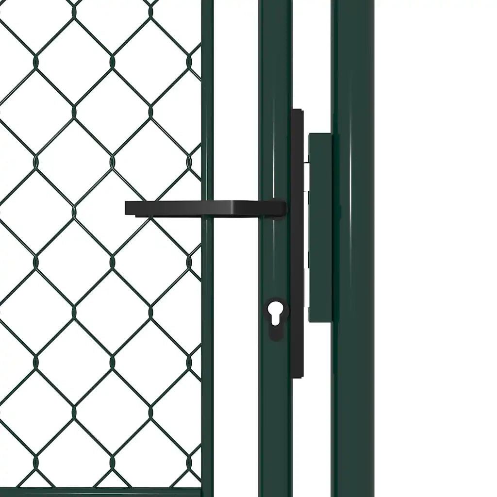 Cancello da Giardino in Acciaio 100x150 cm Verde 144405