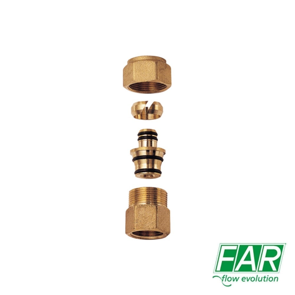 Niplex Femmina 3/4" FAR 5051 con Adattatore Multistrato D.26x3