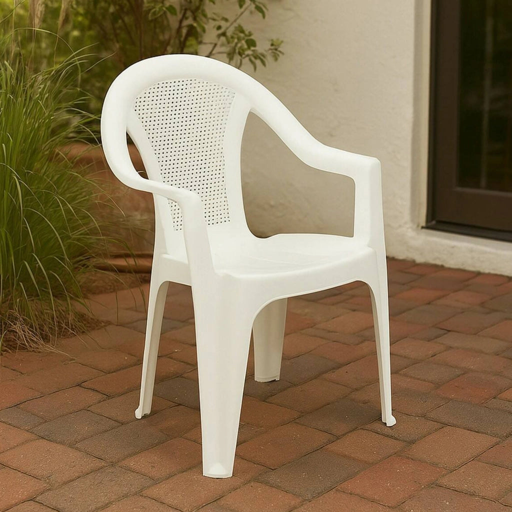 Serchion, Sedia da Esterno una Sedia Made in Italy, Bianco