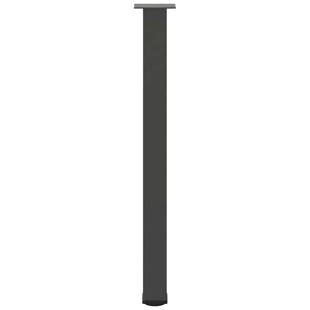 Set di 4 gambe per tavolo da bar 90 x 92 cm di altezza con piedini regolabili design moderno in acciaio antracite 02_0056771