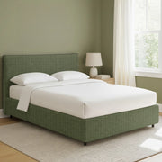 Oldham, Letto Piazza e Mezza Sfoderabile Made in Italy, Verde