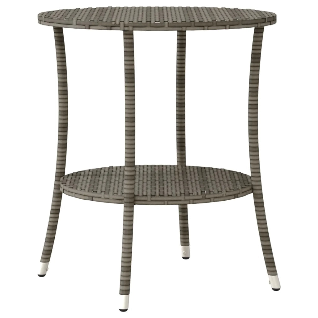 Set da Bistrot 3 pz con Cuscini Grigio in Polyrattan 365677
