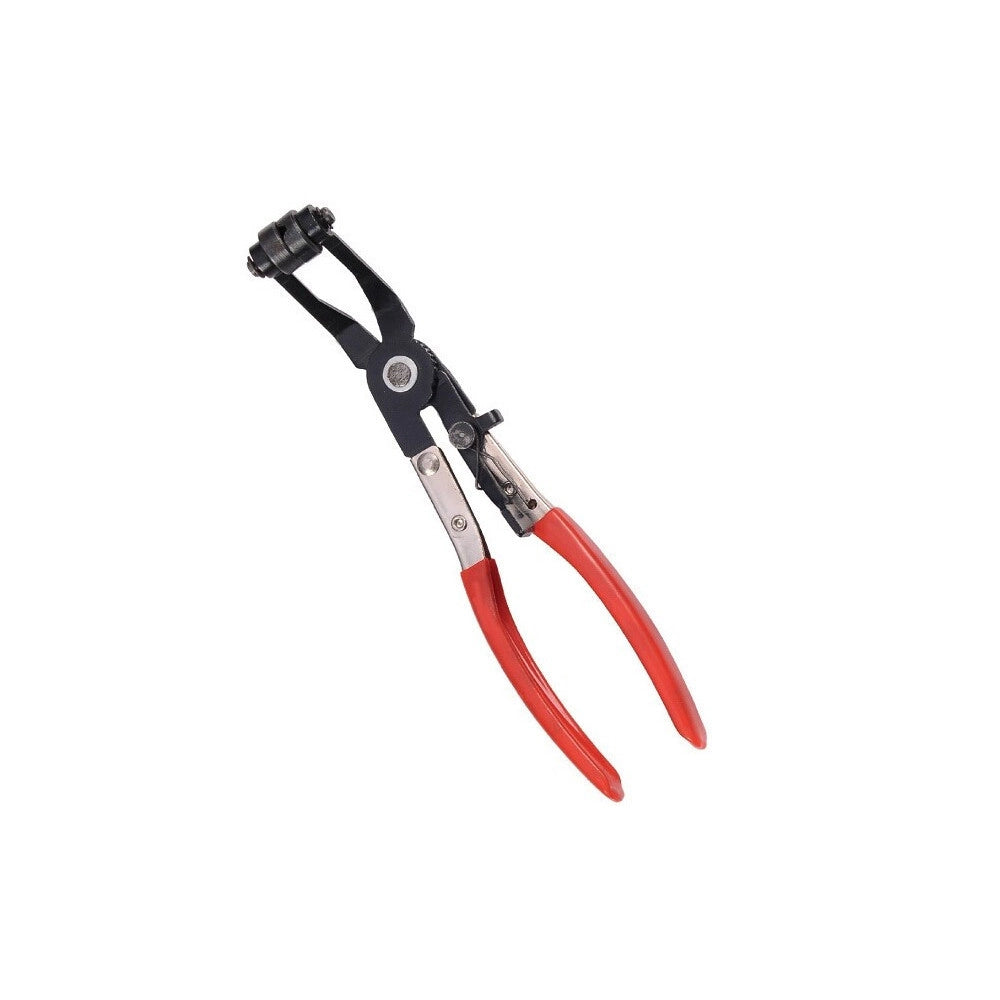 Trade Shop - Pinza Fascette Morsetti Stringitubi Tubo Clic Banda Piatta Auto 45° 210mm -