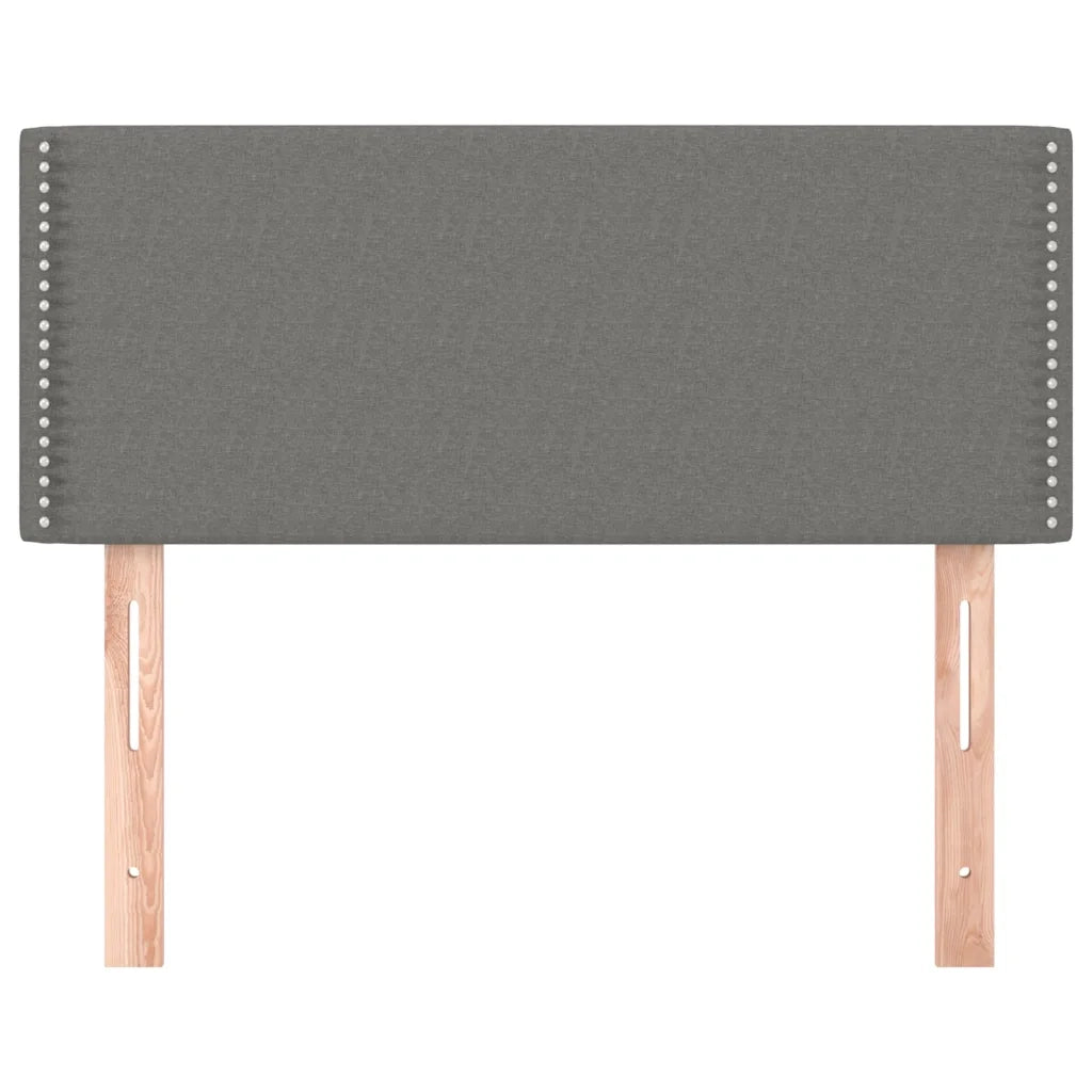 Testiera Grigio Scuro 100x5x78/88 cm in Tessuto