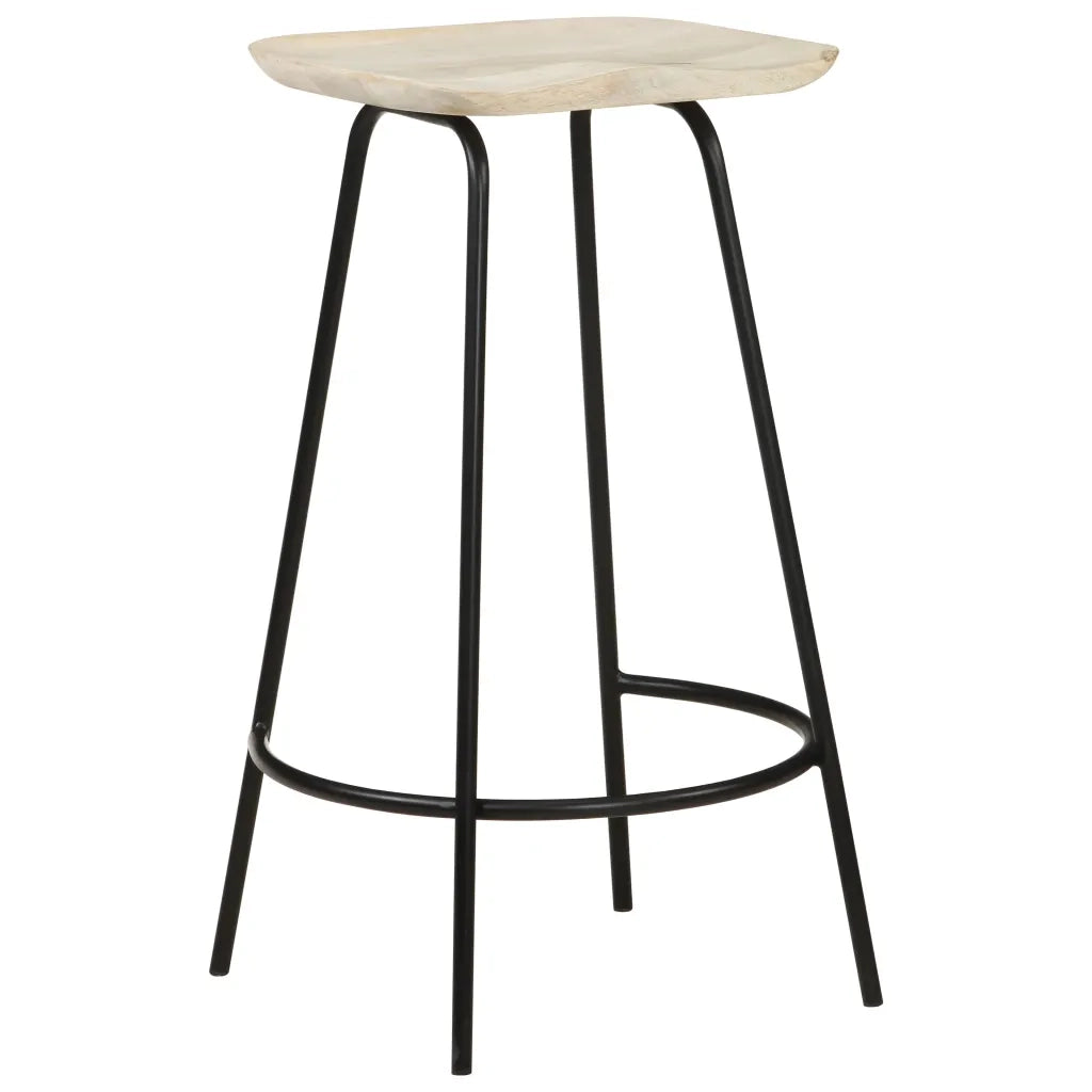 Sgabelli da Bar 4 pz in Legno Massello di Mango cod mxl 75369