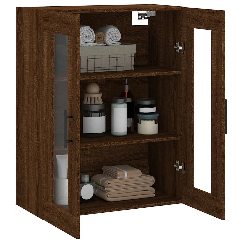 Mobile a Parete Rovere Marrone 69,5x34x90 cm 828507