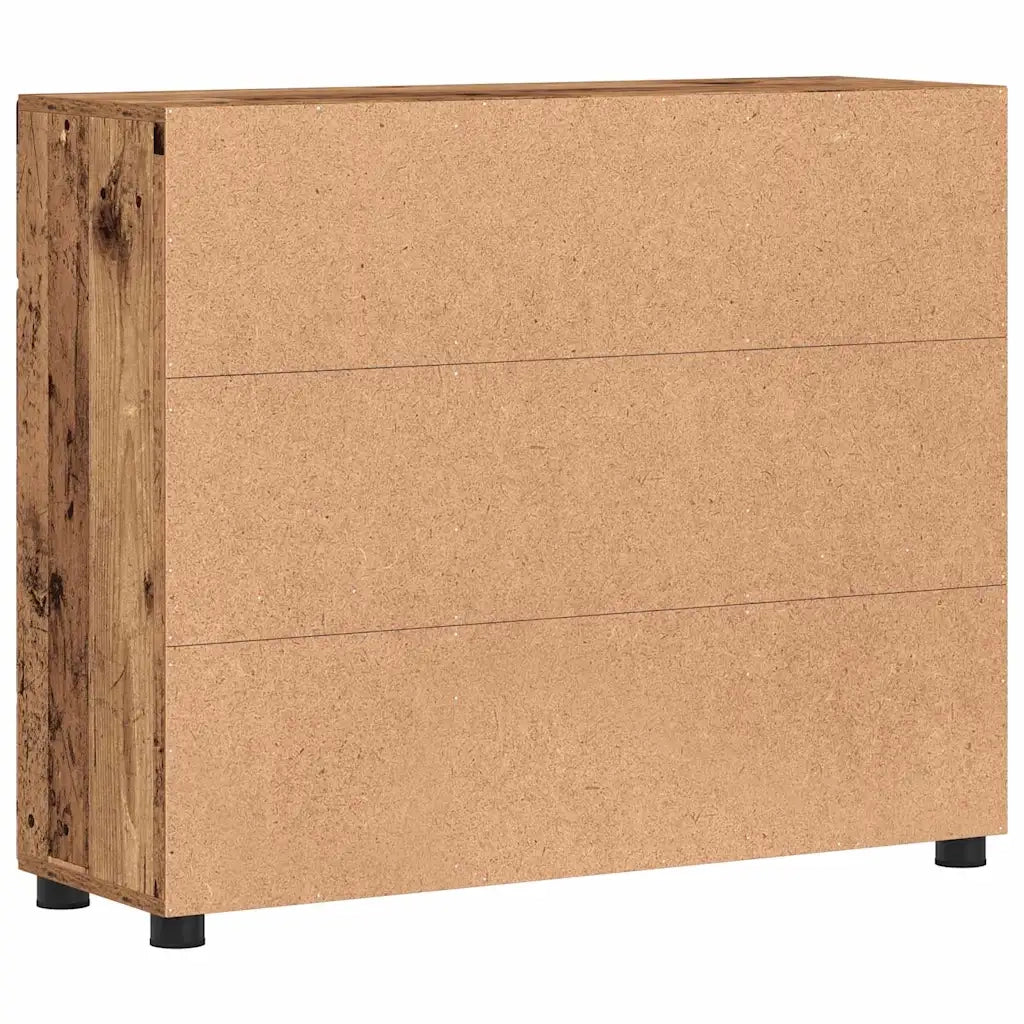 Credenza con porta FLORIN Legno vecchio 88,5 x 30,5 x 73 cm