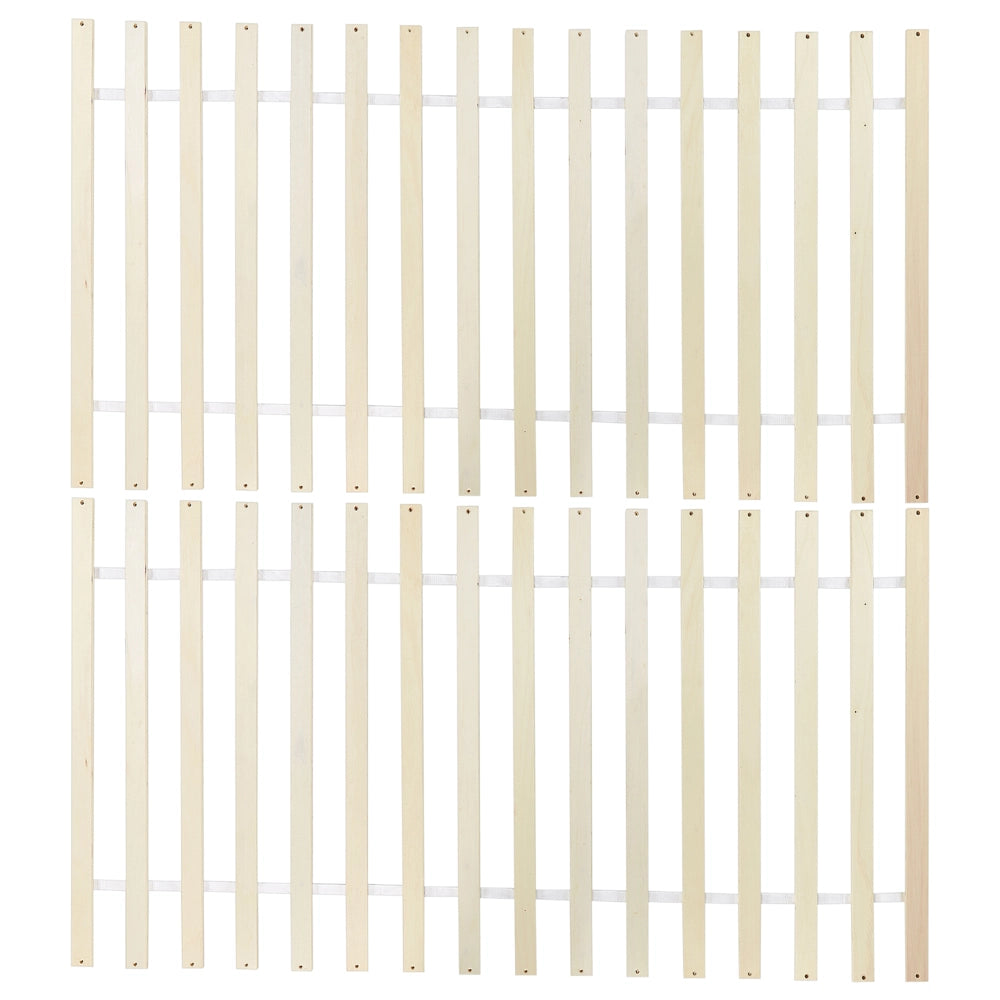 Letto matrimoniale in legno di Pino Bianco con testiera 180 x 200 cm stile minimalista